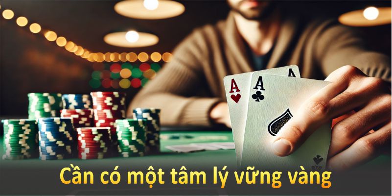 Kinh nghiệm chơi poker giỏi không kém phần quan trọng là có một tâm lý vững vàng