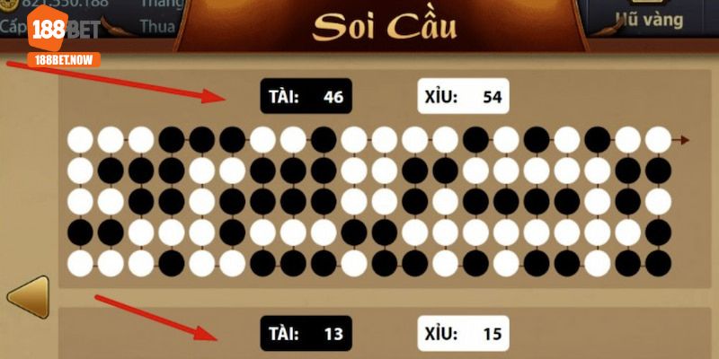 Soi cầu trong game Tài Xỉu dạng 1 - 2 - 3